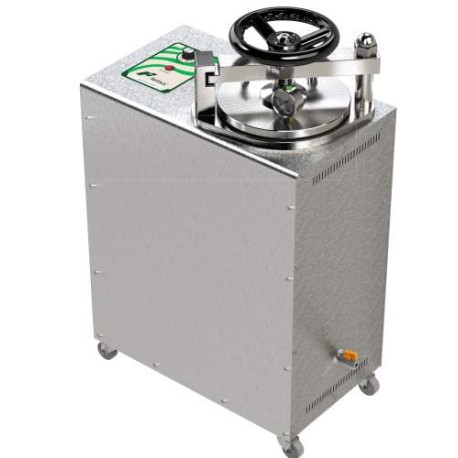 Autoclave manual 25x48 cm. Temp max 125 C 1.6 kg cm